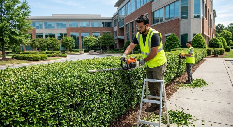Forsythia Hedge Trimming